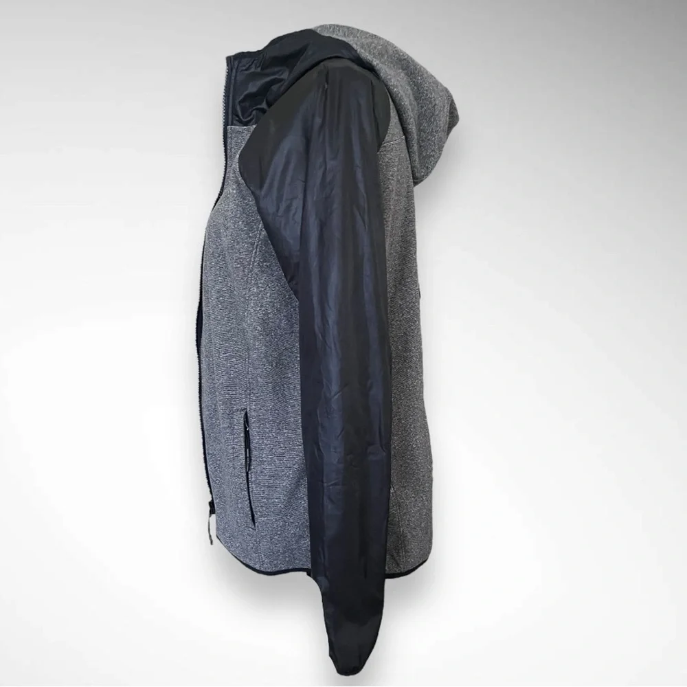 UNDER ARMOUR Women's Black Gray Cold Gear Full‎ Zip Hooded Jacket Small | EUC